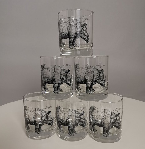 6er-Set Trinkgläser "Rhinocerus" Albrecht Dürer 