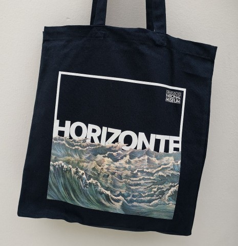 Stofftasche 'Horizonte' blau